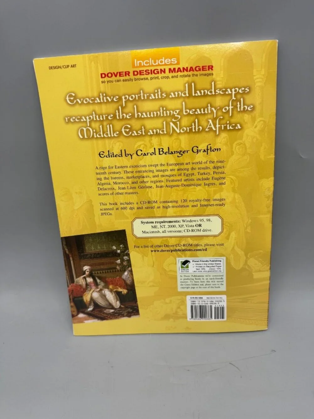 120 Great Orientalist Paintings CD-ROM & Book By Dover Electronic Clip Art READ